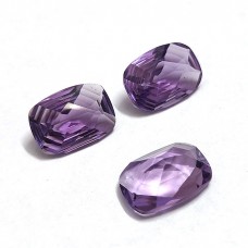 Purple Amethyst Gemstone Top Quality 14x10MM cushion strip cut 5.06 ct